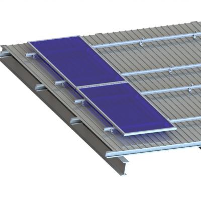 Trapez Metalldach l Fuß Solar-Montagesystem