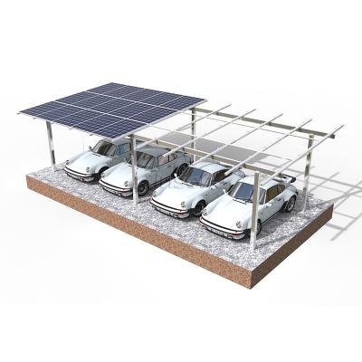 Wasserdichtes Doppelsäulen-Solar-Carport-Struktursystem