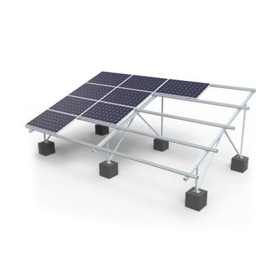 Solar-Bodenmontagesystem mit Betonsockel – Typ W
