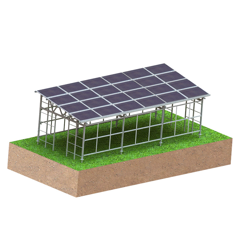 Landwirtschaftliches Solarmontagesystem für Gewächshäuser