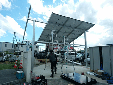 Wasserdichtes Solar-Carport-System, 岡山県, Japan
