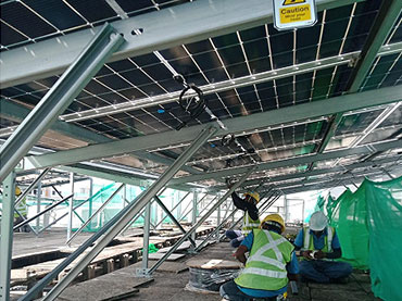 Flates Solar Panel Mount erfolgreich abgeschlossen, Singapur