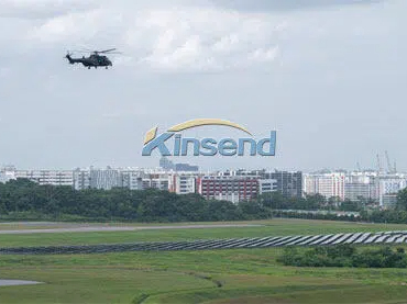 Der 13,5-MW-Solarpark der Sembawang Air Base in Singapur