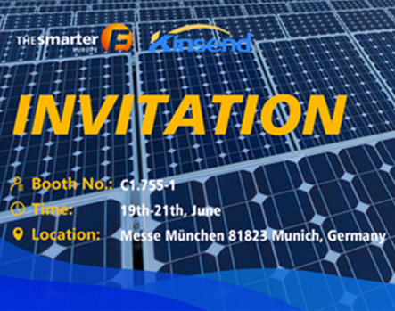 The Smarter Intersolar Europe, München, Deutschland. Kinsend, Stand C1.755-1