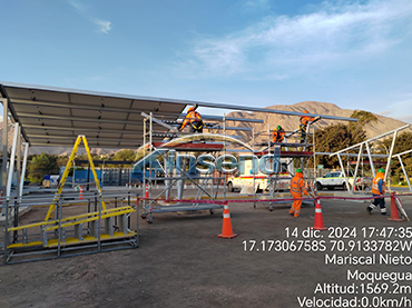 Montagesystem für Carports aus Aluminium, Peru